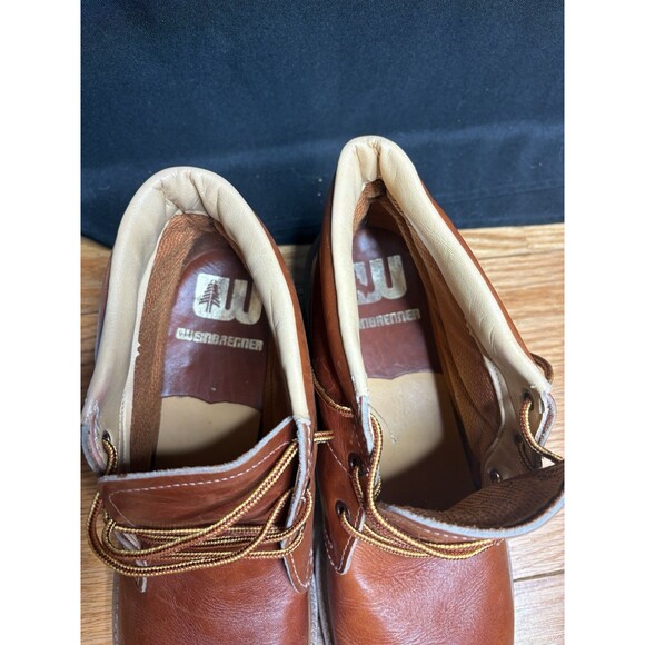 VINTAGE Weinbrenner Chukka Boots Leather Made In USA Ankle Mens Size 10W Moc Toe main image 6